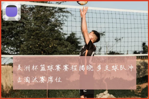 美洲杯篮球赛赛程揭晓 多支球队冲击淘汰赛席位